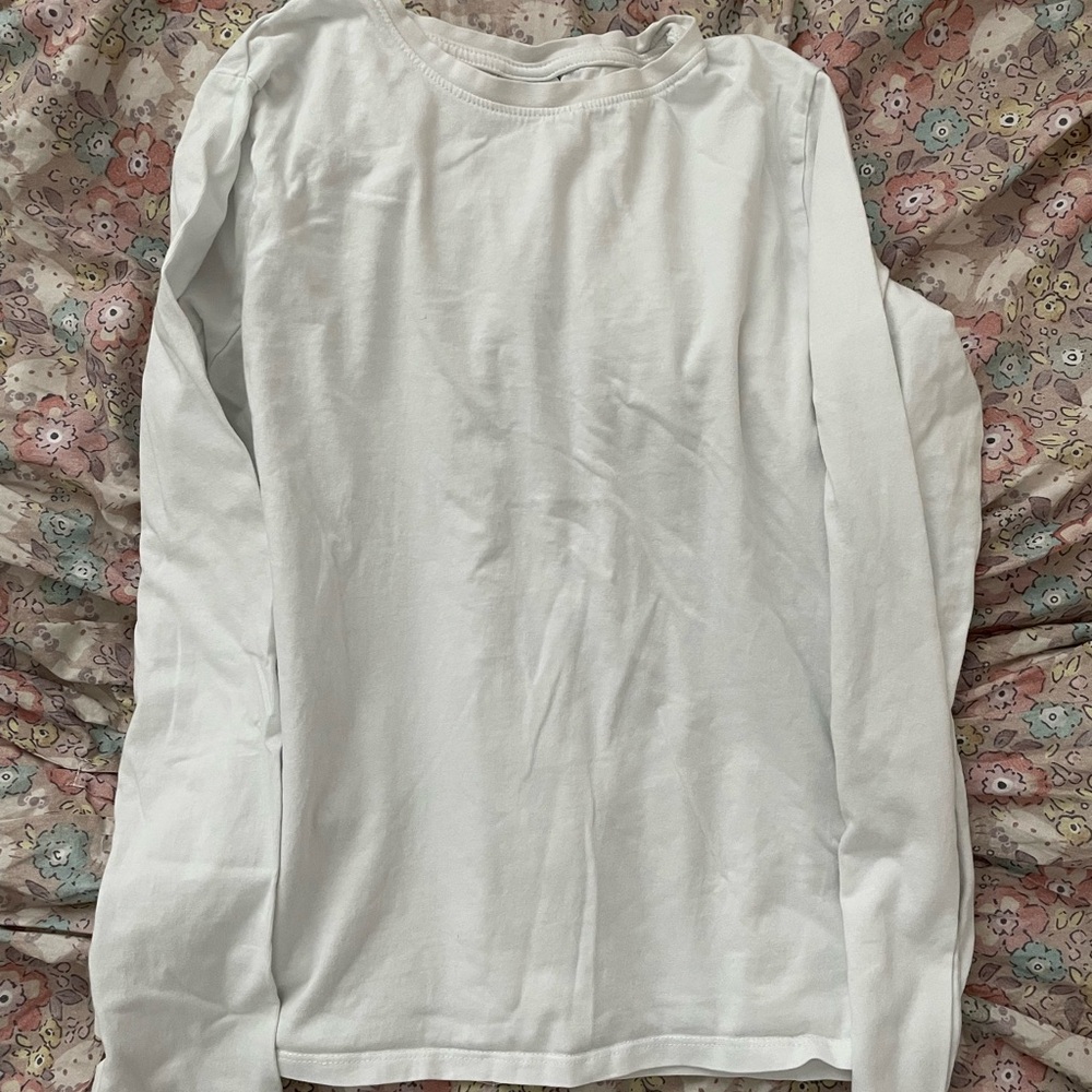 Zara Kids Basic White Long Sleeve Shirt Size 11-12